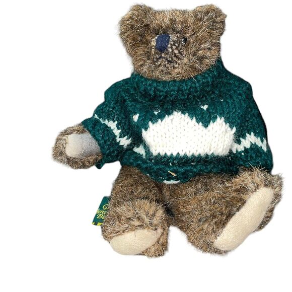 Vintage Green Mountain Teddy Bear Plush Mary Meyer Mansfield Jointed Nursery - Picture 9 of 10